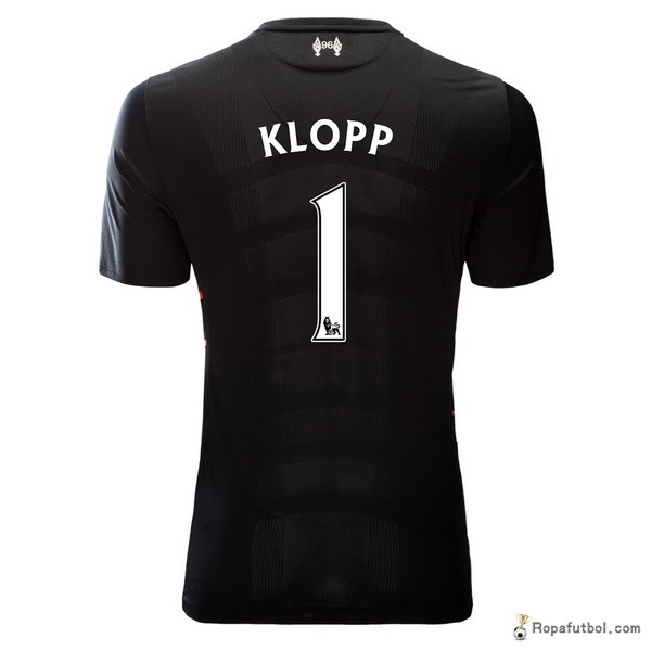 Camiseta Liverpool Replica Segunda Ropa Klopp 2016/17 Negro